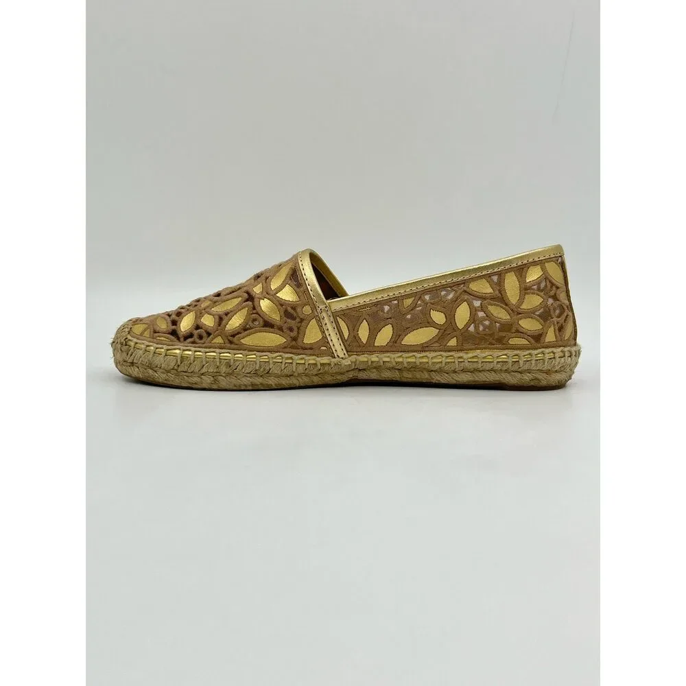 TORY BURCH Size 8 Gold Women Flats